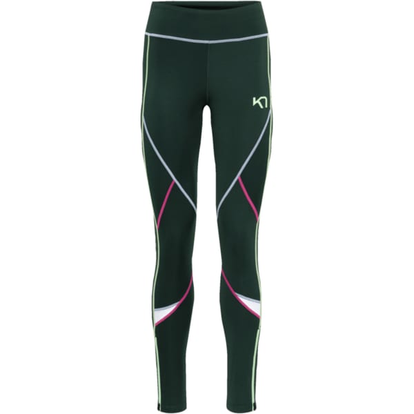 Collant running KARI TRAA LOUISE 2.0 TIGHTS DARK GREEN