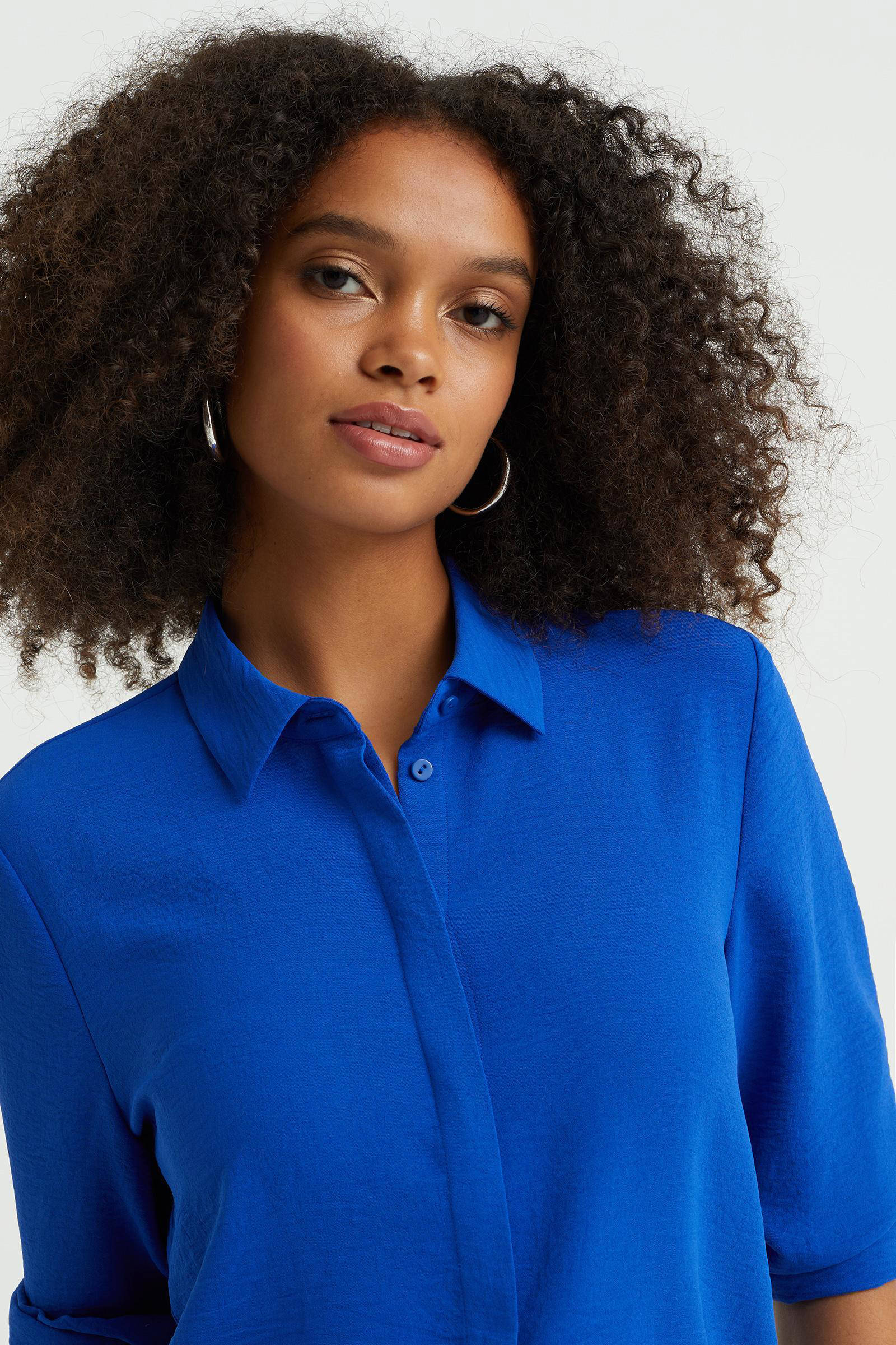 WE Fashion blouse cobalt blauw