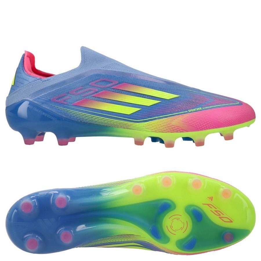 adidas F50 Elite Laceless AG Celestial Victory - Blue Fusion/Lucid Lemon/Lucid Pink