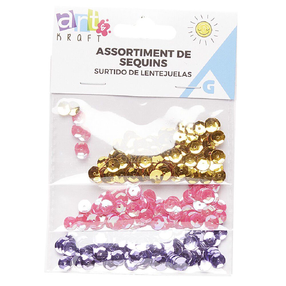 Assortiment de sequin 3x150 pièces