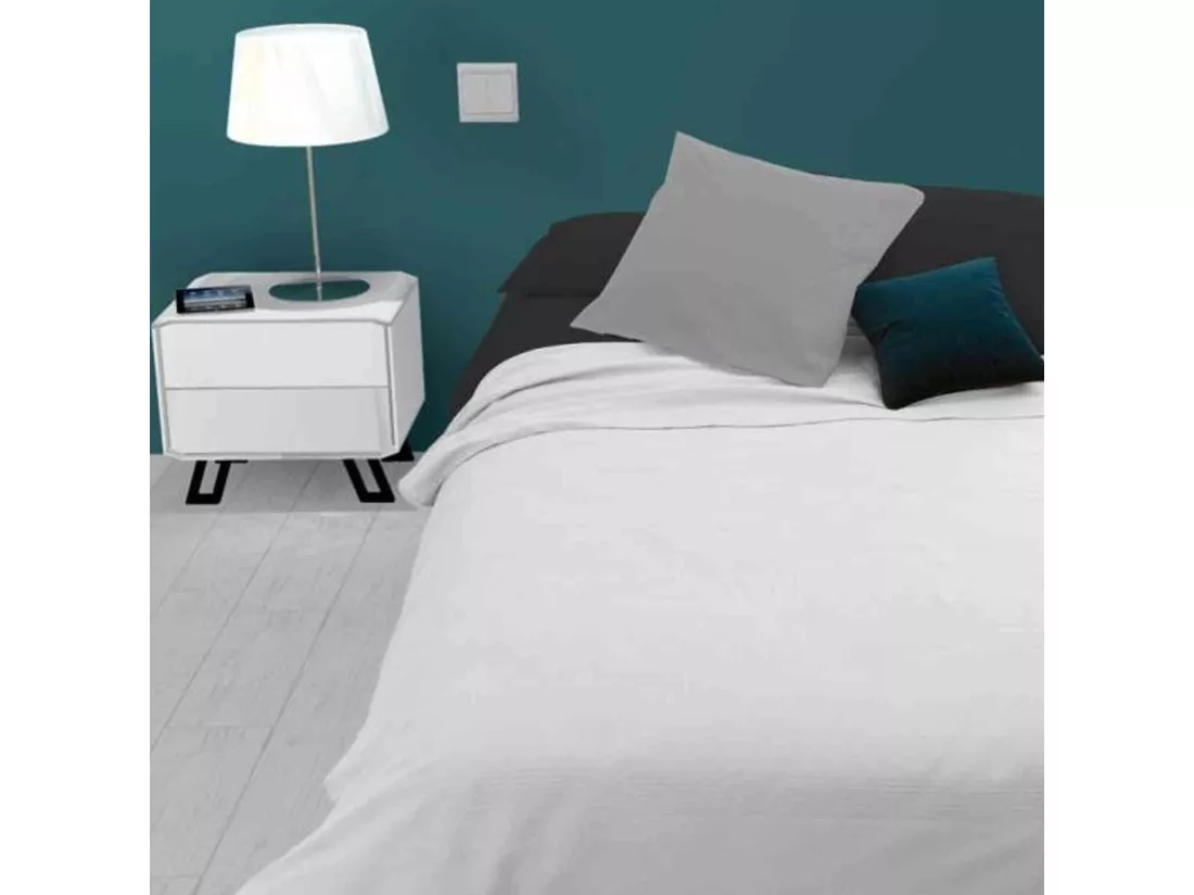 Jeté de lit Adèle blanc 180x220 cm