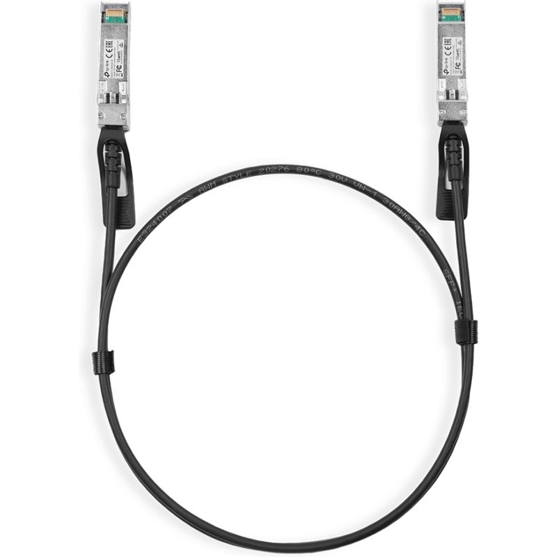 TP-Link Omada TL-SM5220-1M câble InfiniBand et à fibres optiques SFP+ DAC Noir