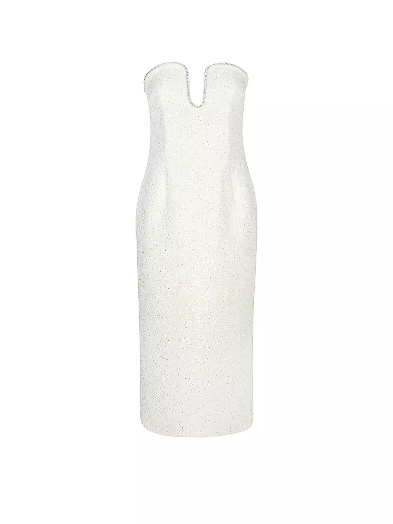 SELF-PORTRAIT Midikleid creme
