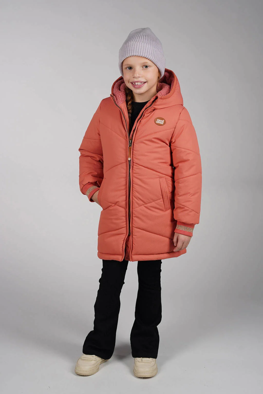 Moodstreet gewatteerde jas roze