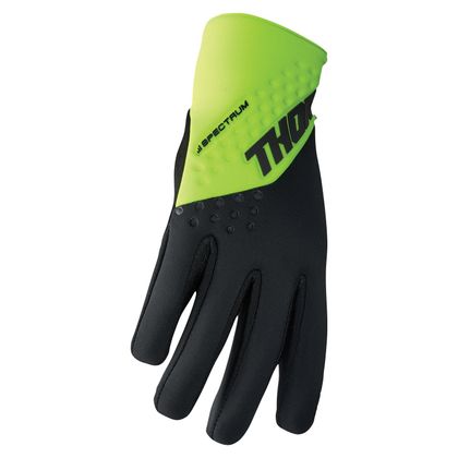Gants cross Thor SPECTRUM COLD RED WHITE 2024 - Jaune / Noir