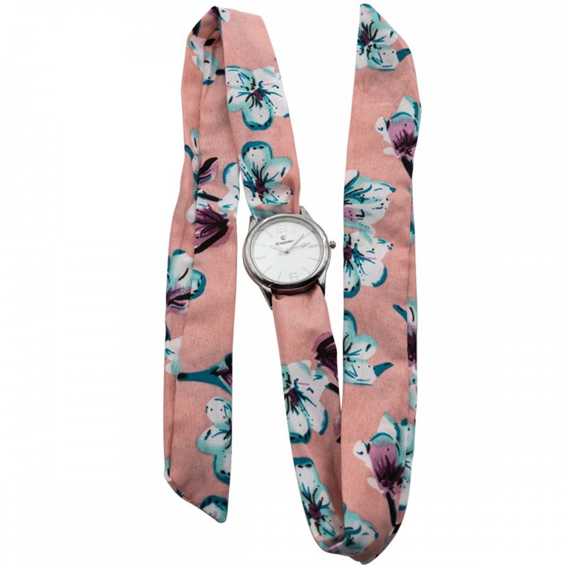 Montre Femme CHTIME bracelet Tissu Rose