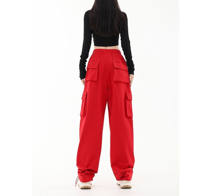 Amyway - Cargo-joggingbroek met trekkoordtaille en borduursel