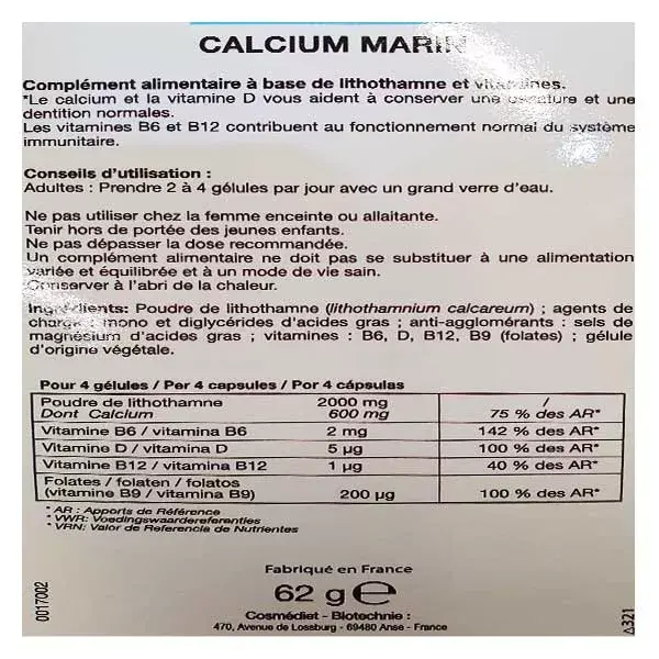 B-Technie Cálcio Marinho 100 cápsulas