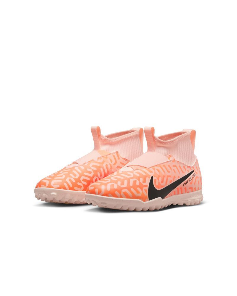Chaussures de football Nike Mercurial Superfly 9 Academy TF Orange pour enfant