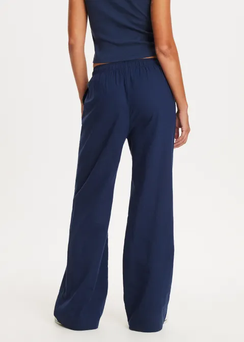 Linnen broek blauw (BLW.D)