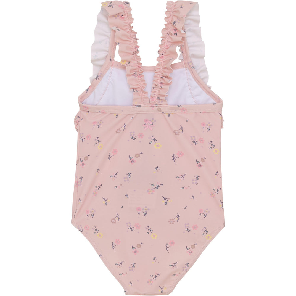 Køb Color Kids Coral Blush Badedragt m. Flæser, AOP