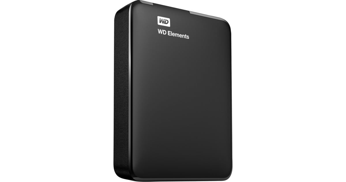 WDElements Portable 2 TB externe harde schijf  (Zwart, WDBU6Y0020BBK-WESN, Micro-USB-B 3.2 (5 Gbit/s))