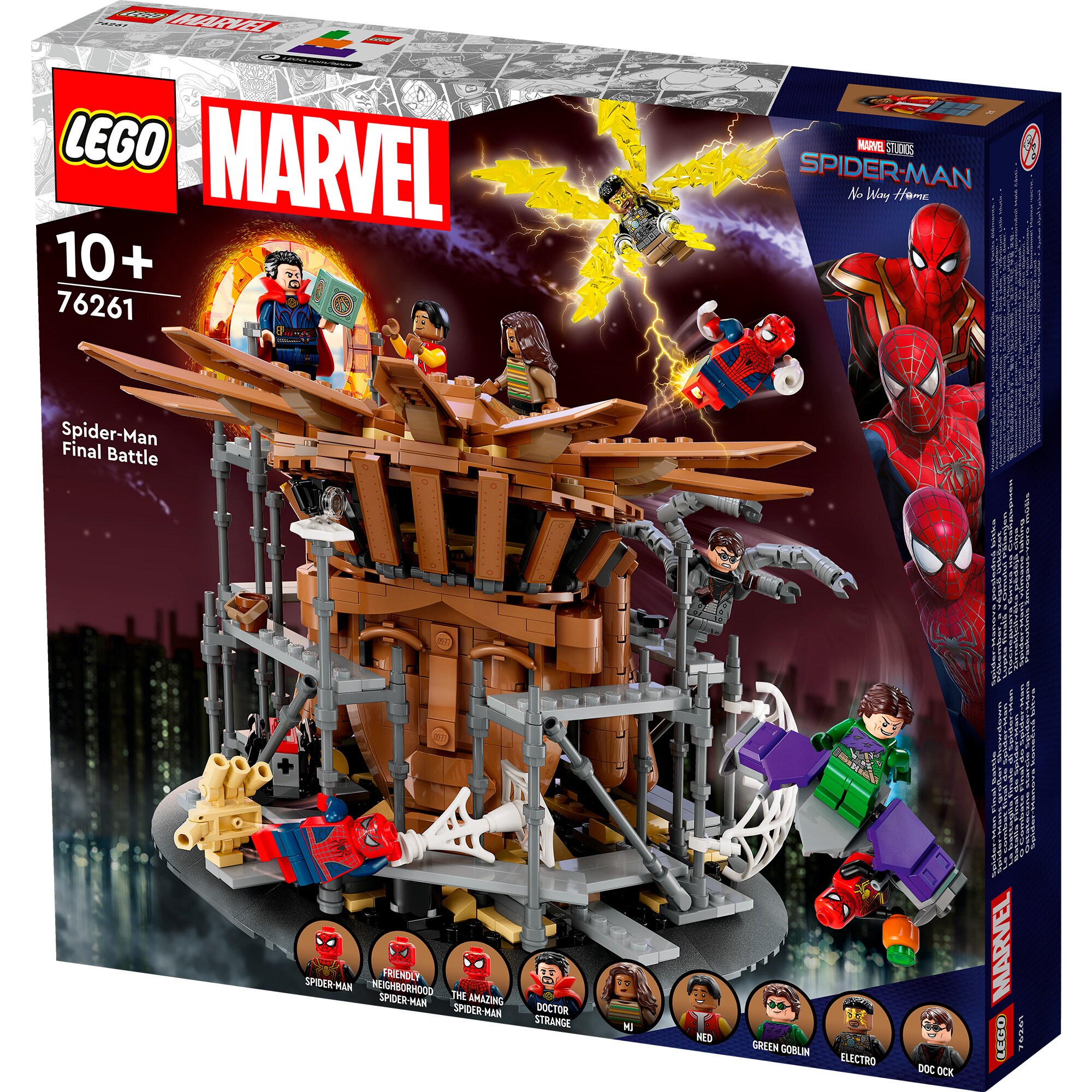 LEGO Konstruktionsspielzeug Marvel Super Heroes Spider-Mans großer Showdowns