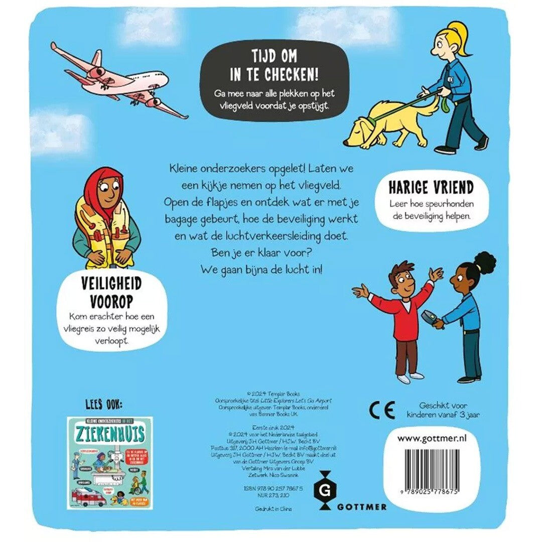 Uitgeverij gottmer kartonboek op het vliegveld