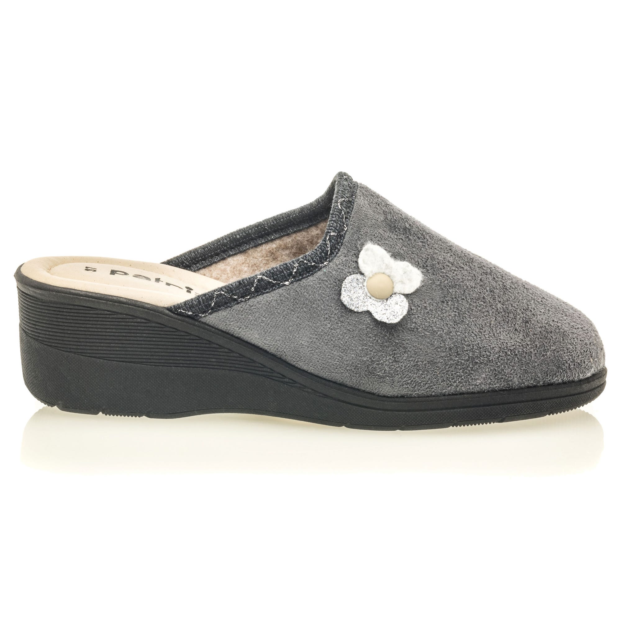 Pantoufles sabots Femme gris