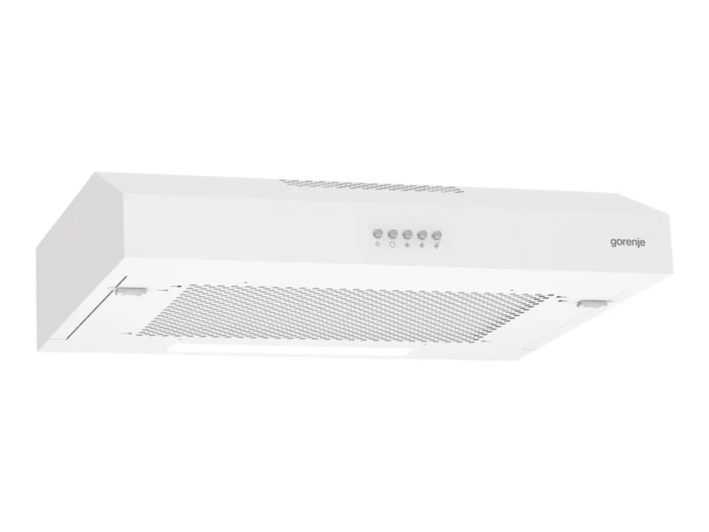 Gorenje WHU629EW/S - Hætte - standard - bredde: 59.6 cm - dybde: 46.8 cm - udtrækning og recirkulation (-) - hvid