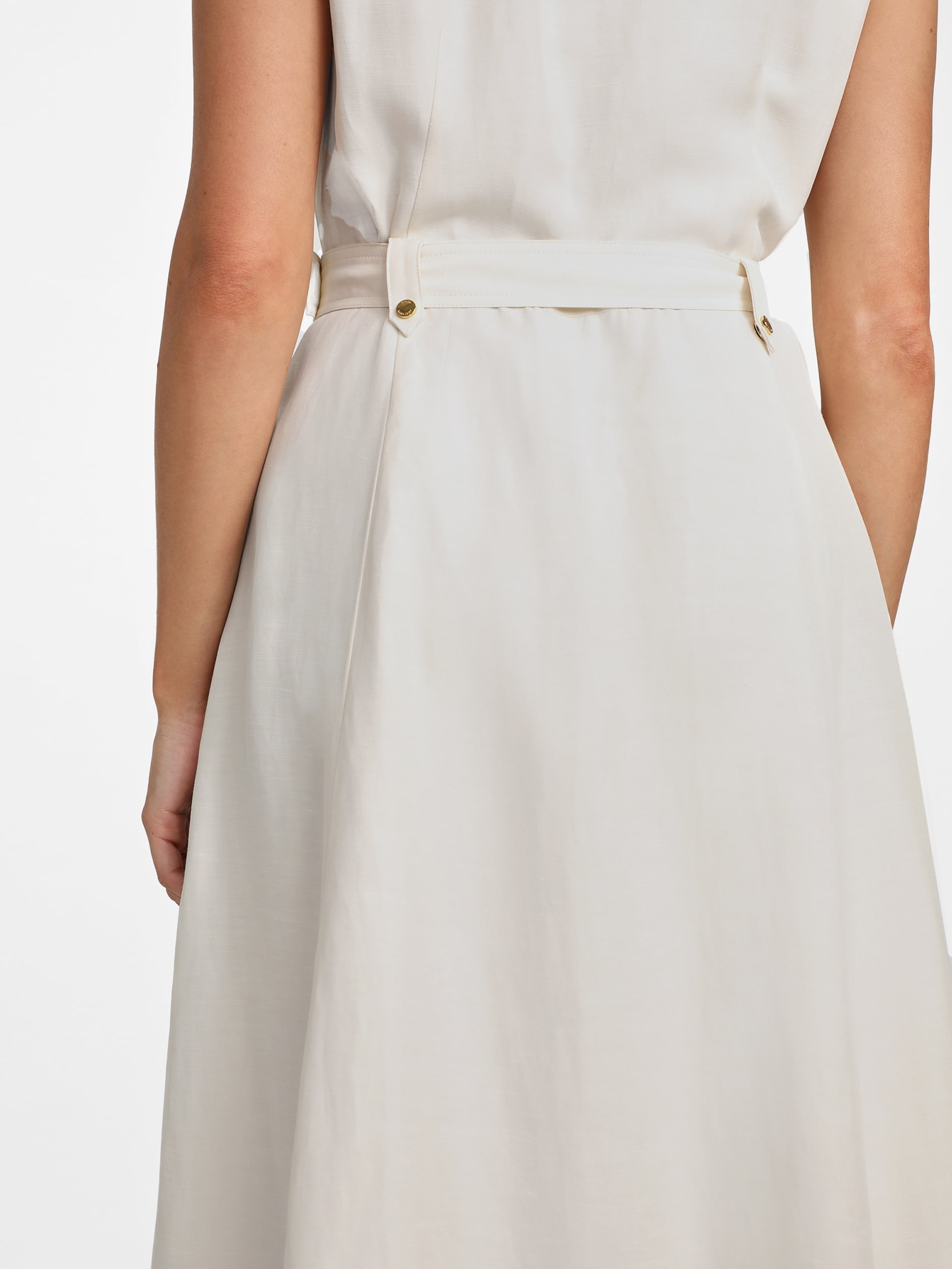Vestido Maxi Eco Greta em Mistura de Linho