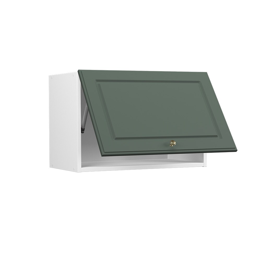 Vicco Hängeschrank Küchenschrank Küchenmöbel Fame-Line Weiß Grün-Gold Landhaus 60 cm Küche Einbauküche Hängeschrank Klapptür Dunstabzugshaube Küchenzeile