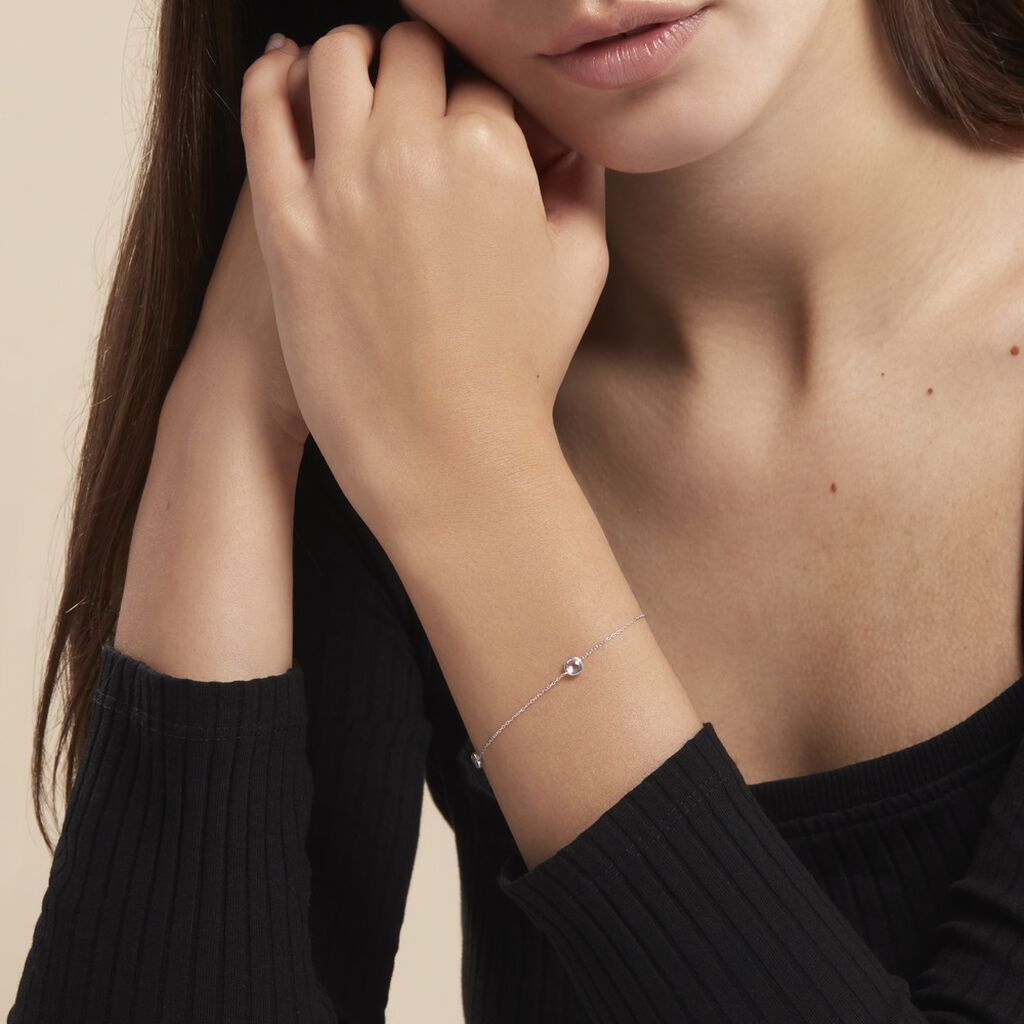 Bracelet Dennis Or Blanc Topaze