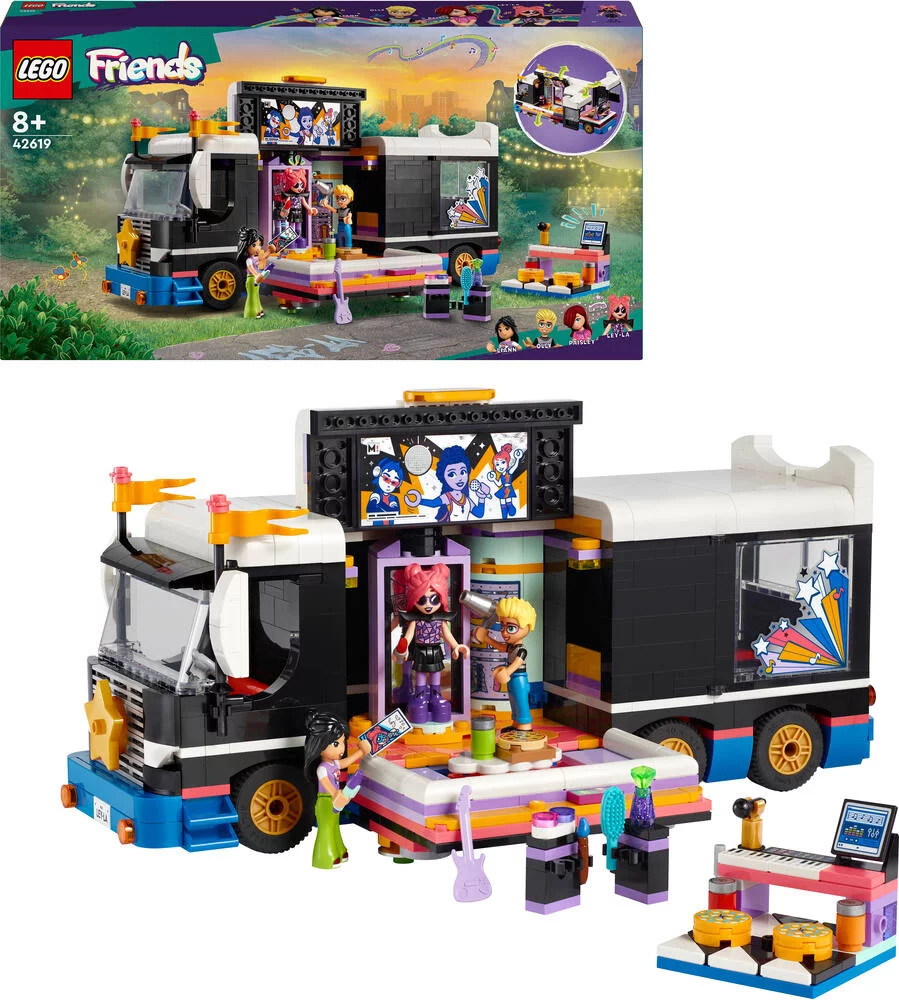 LEGO®FRIENDS 42619 - LE TOURBUS DE LA STAR DE LA POP