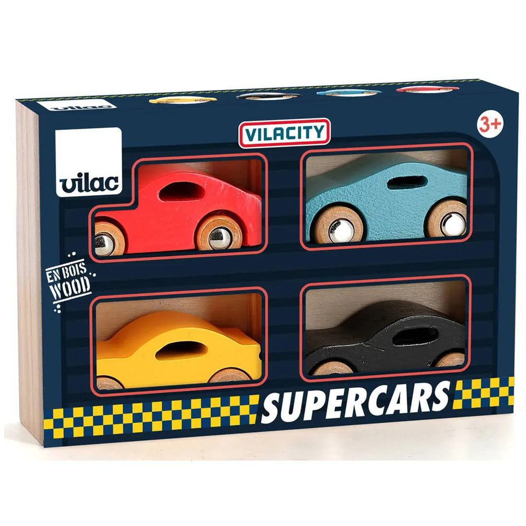 vilac auto's - super cars - 4st