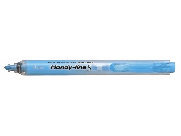Highlighter Pentel Handy-line S med trykmekanisme blå