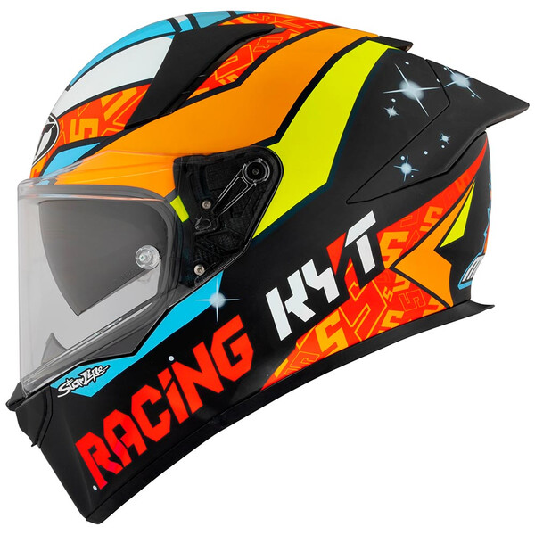 kyt - Casque R2R Max Version Masia 2022 Replica Orange / Bleu / Rouge