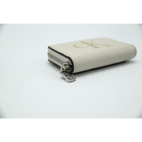 Calvin Klein Jeans - Logo Zip Around Wallet Beige