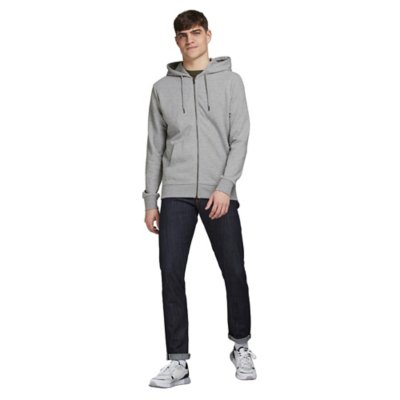Sweatshirt zippé à capuche homme Jjebasic Zip Hood Noos JACK JONES