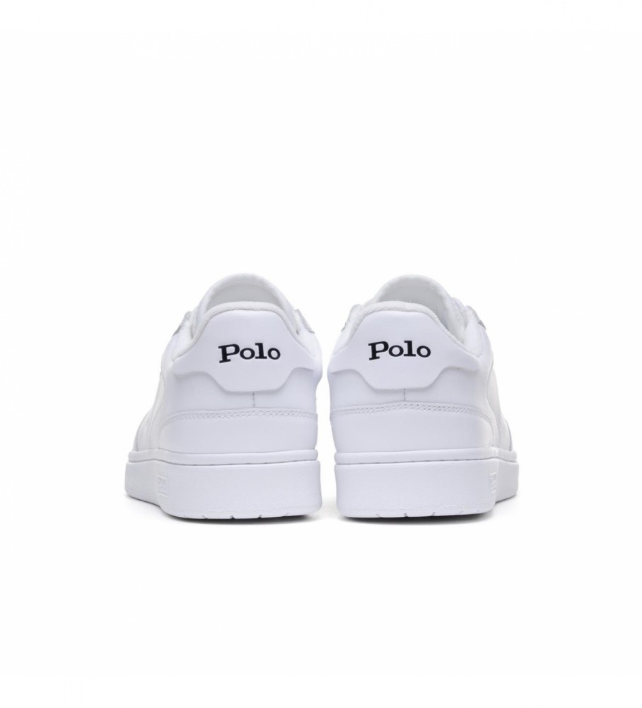 Tênis Ralph Lauren Court PP de couro branco