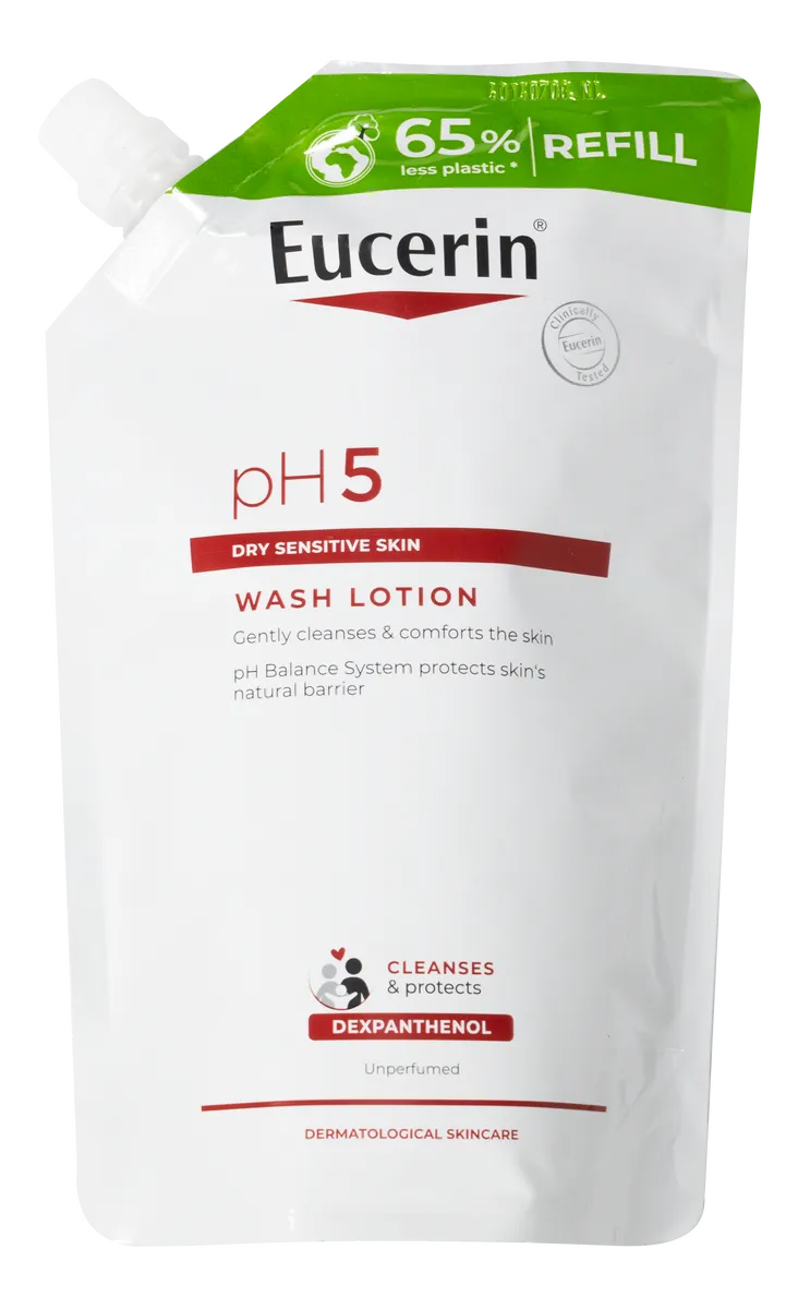 Eucerin pH5 Wash Lotion Unperfumed Refill - 400 ml.