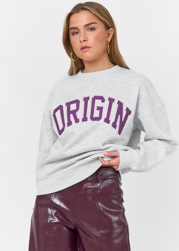 Origin sweater lichtgrijs