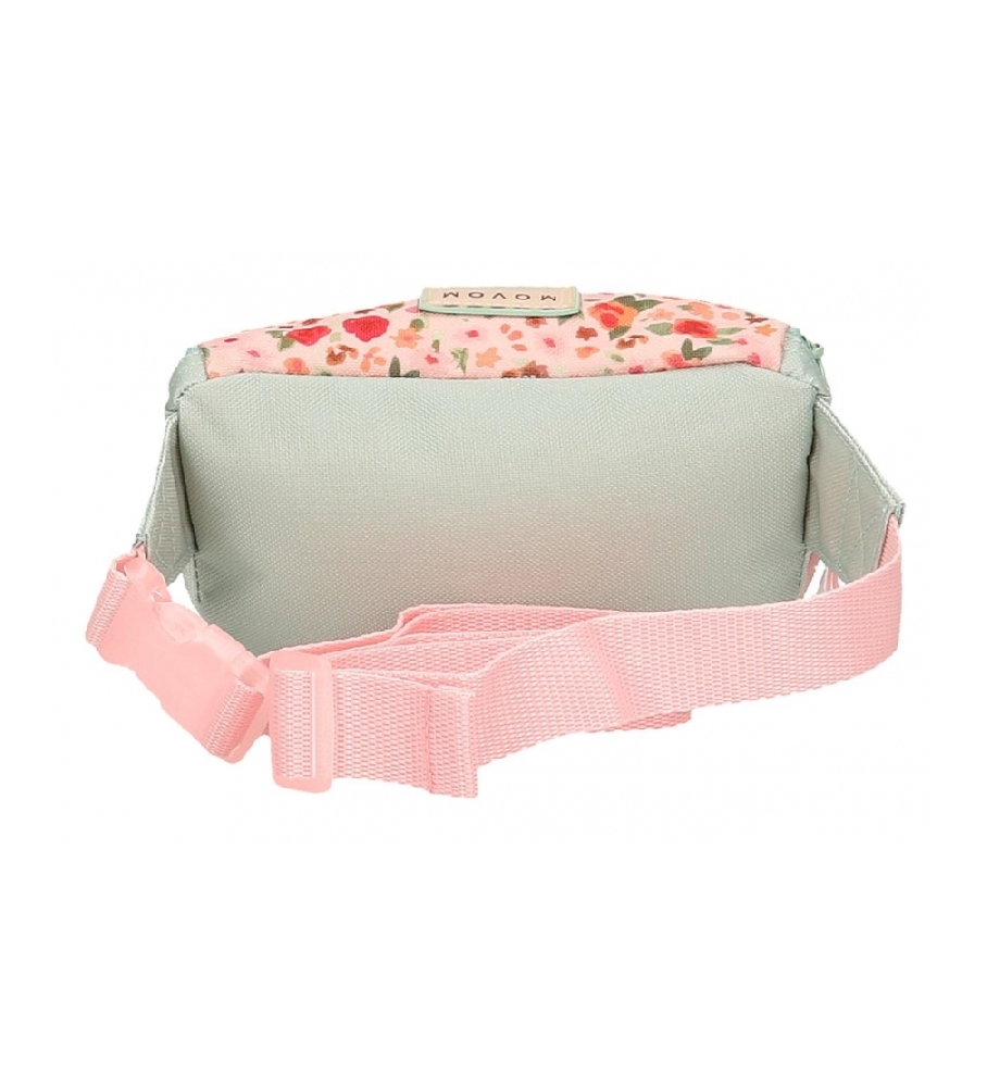 Bolsa de cintura Movom Romantic Girl, verde - 27x11x6,5cm -