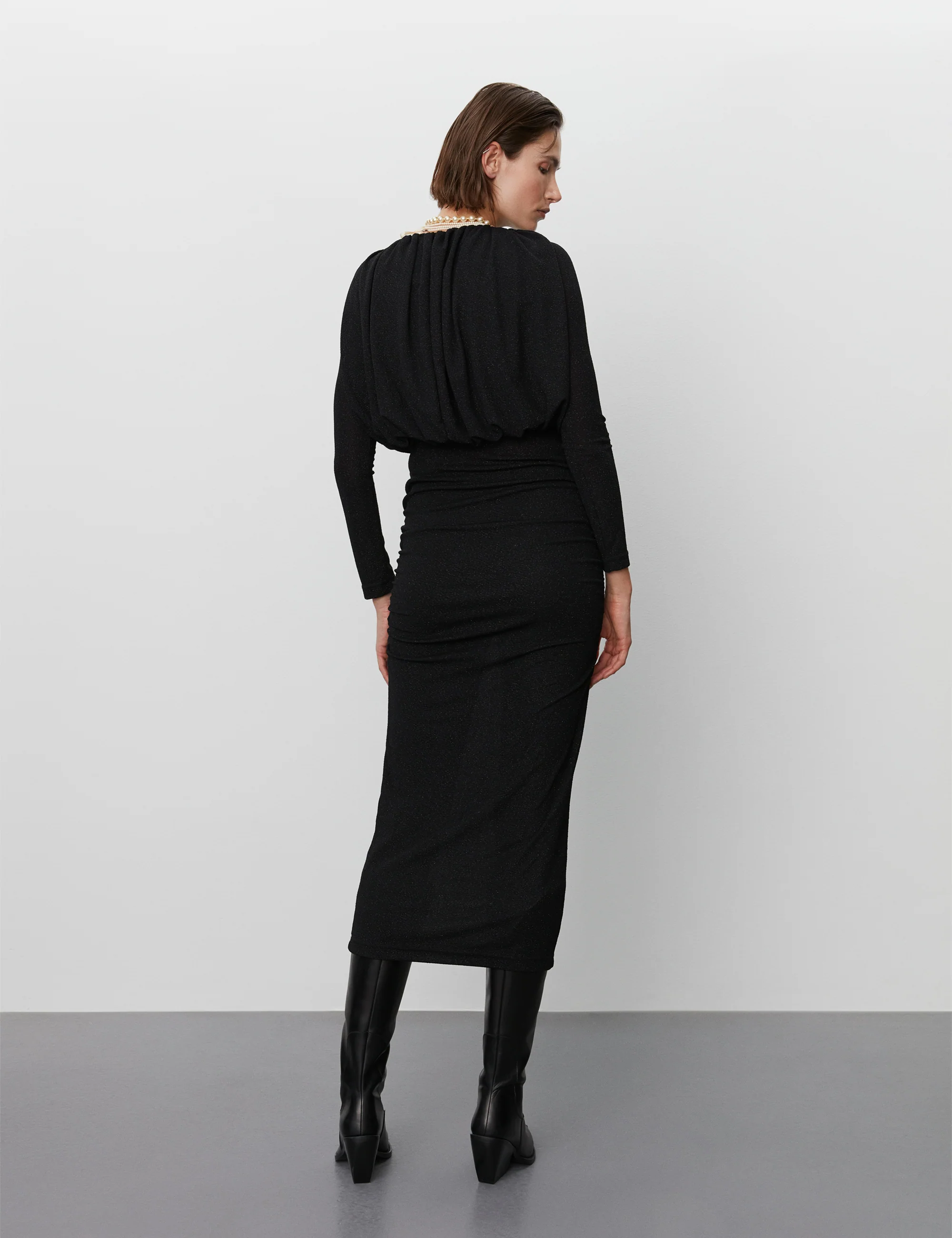 DAY Birger et Mikkelsen  Marion Shimmering lang kjole - sort