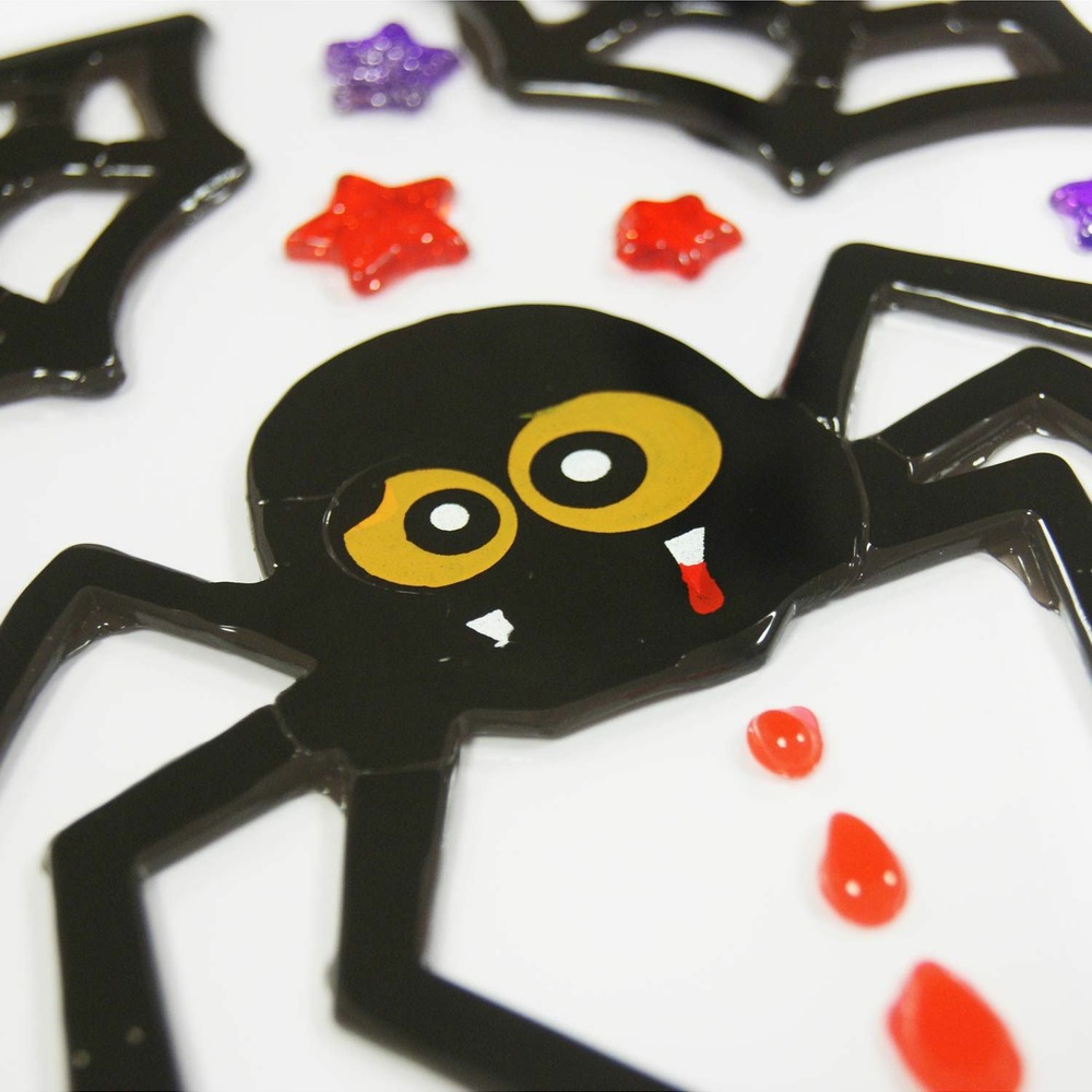 Stickers gel halloween - araignée