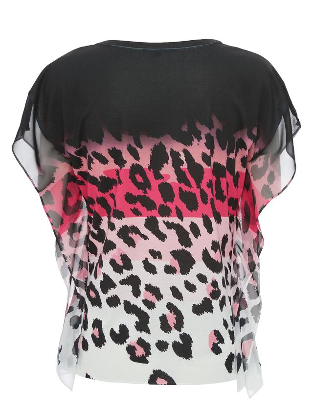 Blusenshirt Abstrakter Leo-Print