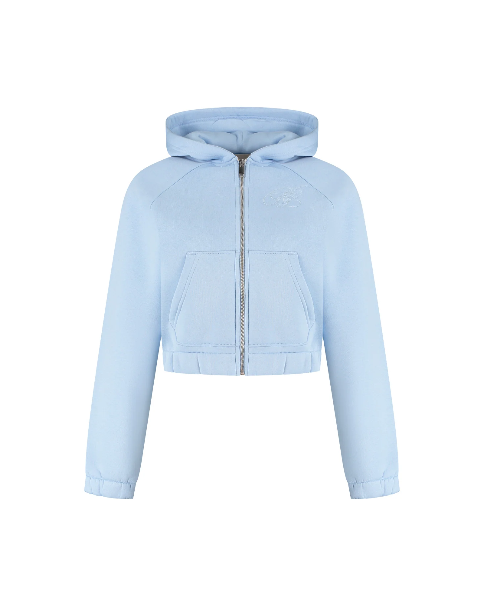 Malelions Cropped Emblem Trainingspak Dames Lichtblauw