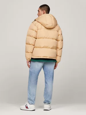 Jaqueta puffer casual Alaska com logo