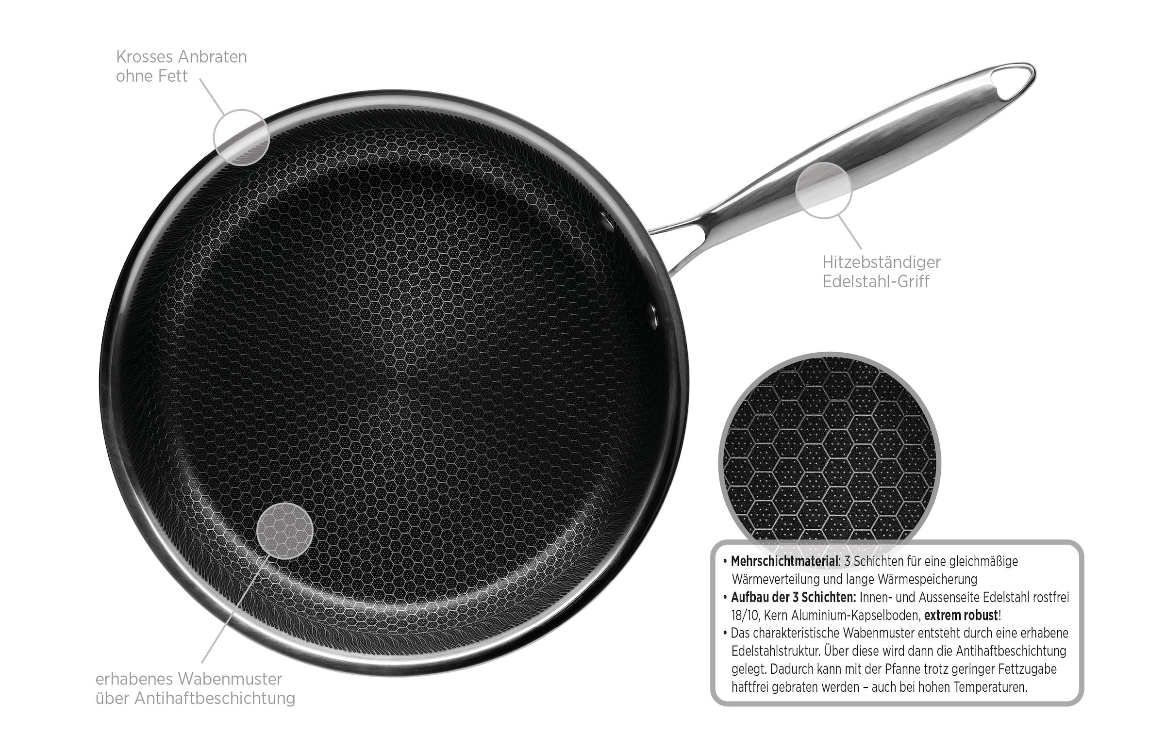 MÄSER Wok »HESTIA 30 cm« Edelstahl 18/10 1 tlg. tlg.