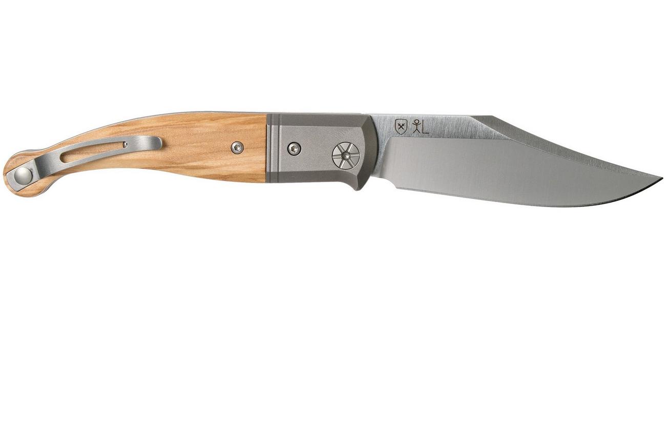 LionSteel Gitano Olijfhout GT01 UL zakmes, Gudy van Poppel design