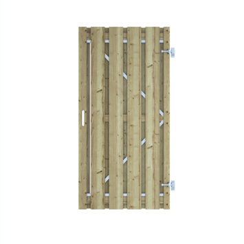 Tuindeur grenen ± 180x100 cm op frame
