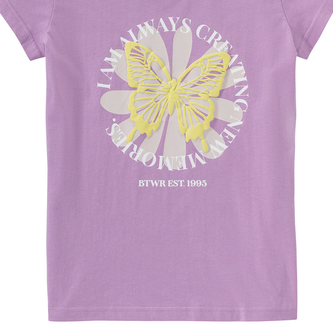 Beatwear Mädchen T-Shirt mit Schmetterlings-Print helllila