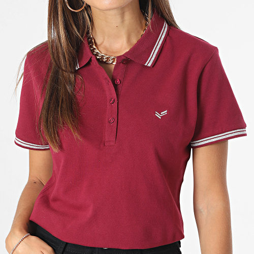 Polo Manches Courtes Jule Bordeaux