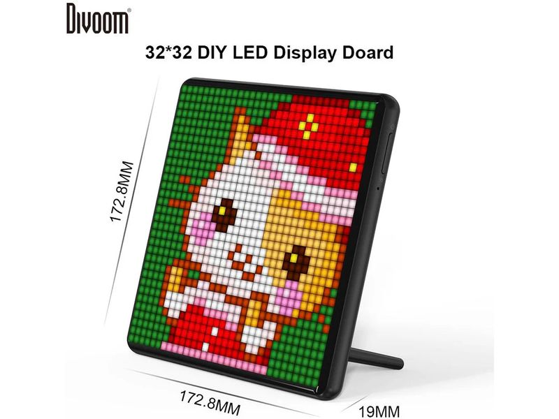 Divoom Pixoo-Max 32 X 32 Pixel Art LED Display Programmierbarer Pixel Art LED-Bildschirm