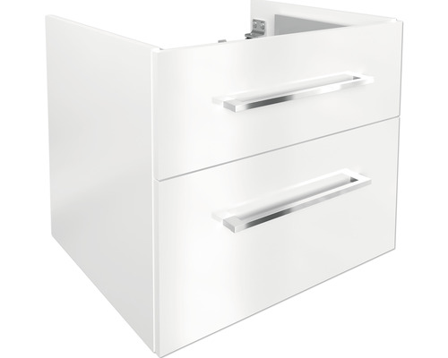 Wastafelmeubel FACKELMANN Oxford BxHxD 60 x 50,9 cm x 48,8 cm Frontkleur wit hoogglans 83312