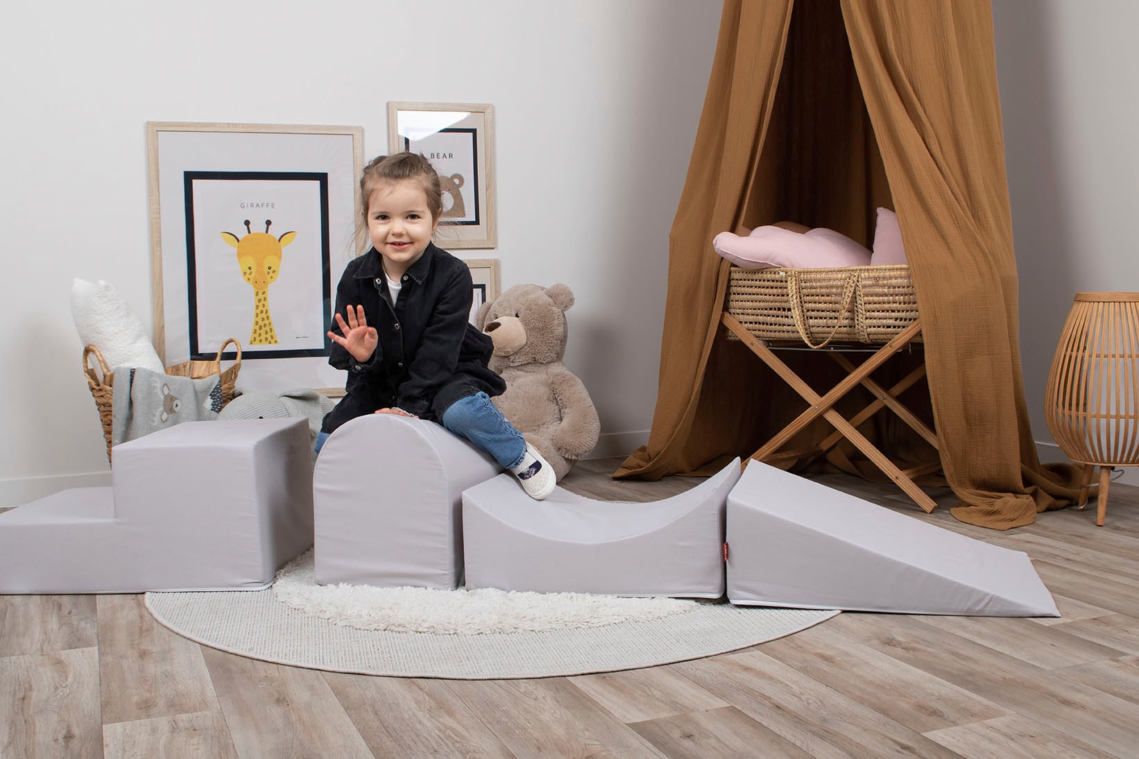 Knorrtoys® Bällebad »Spielblöcke, grau« Made in Europe
