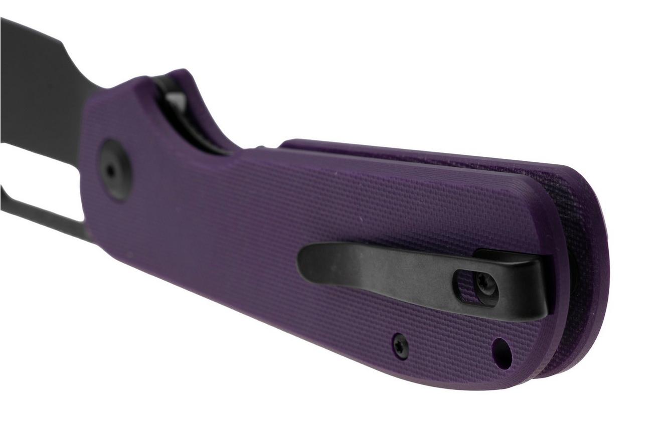 Eutektik EFD EFD-PBW-R Blackwashed 14C28N, Purple G10, zakmes