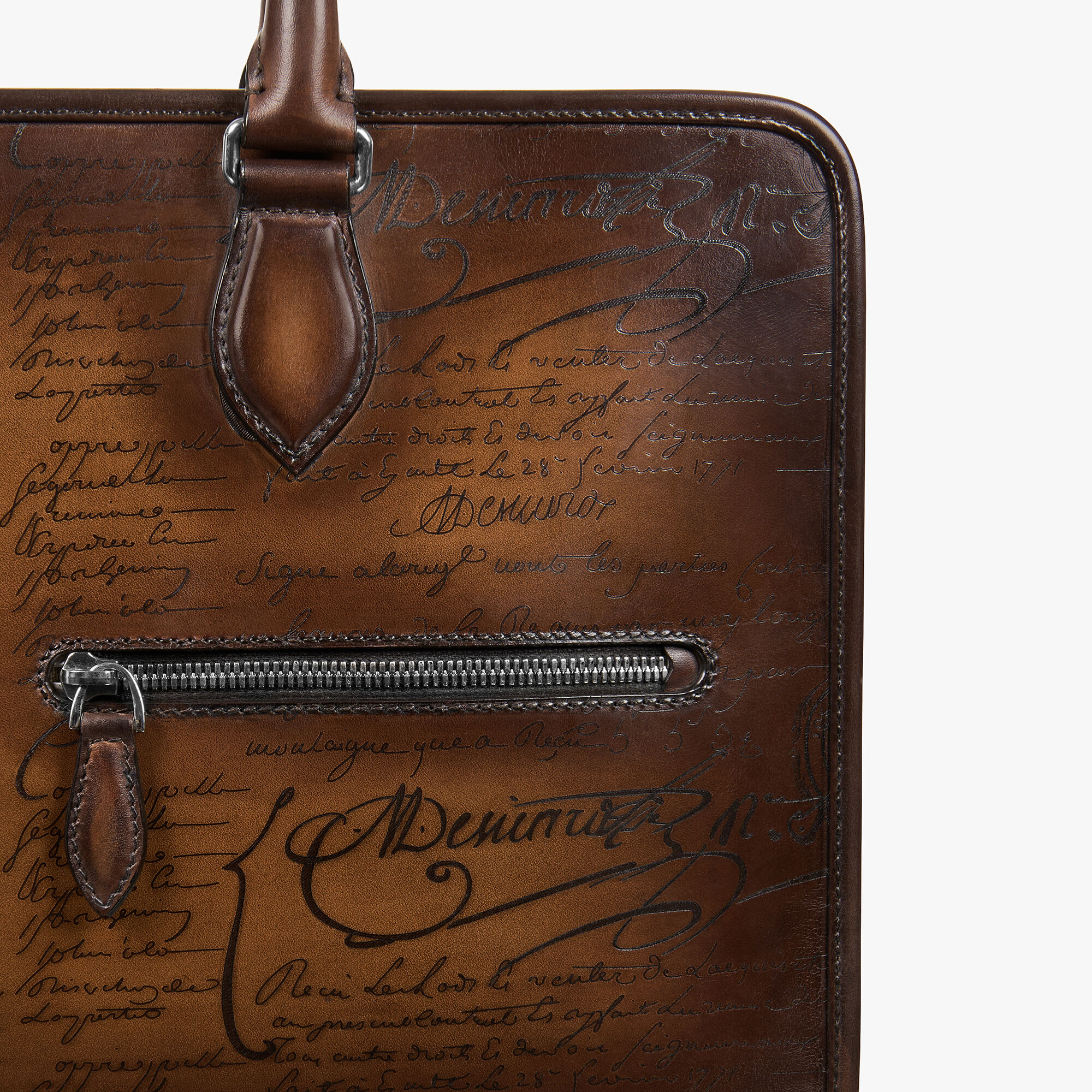 Cartable Un Jour Petit Modèle En Cuir Scritto