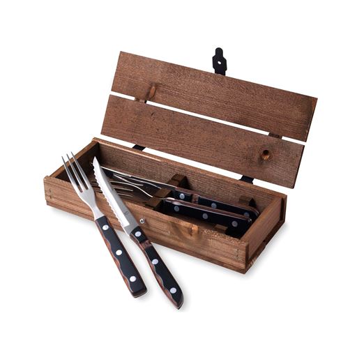 Gense Old Farmer Steakbestik, Brun, 4 Dele