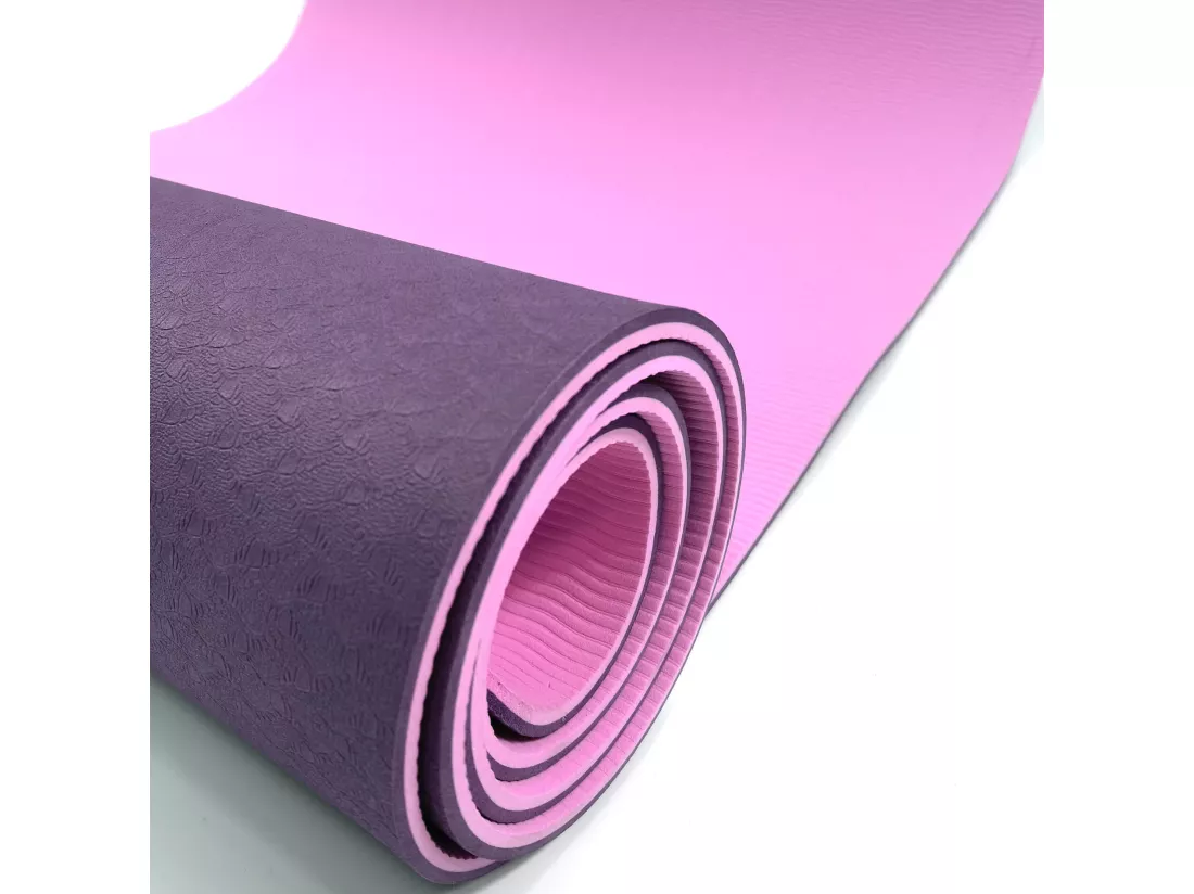 Rebecca Mobili Tapis Fitness Antidérapant Tpe Rose Violet 0,6x183x61